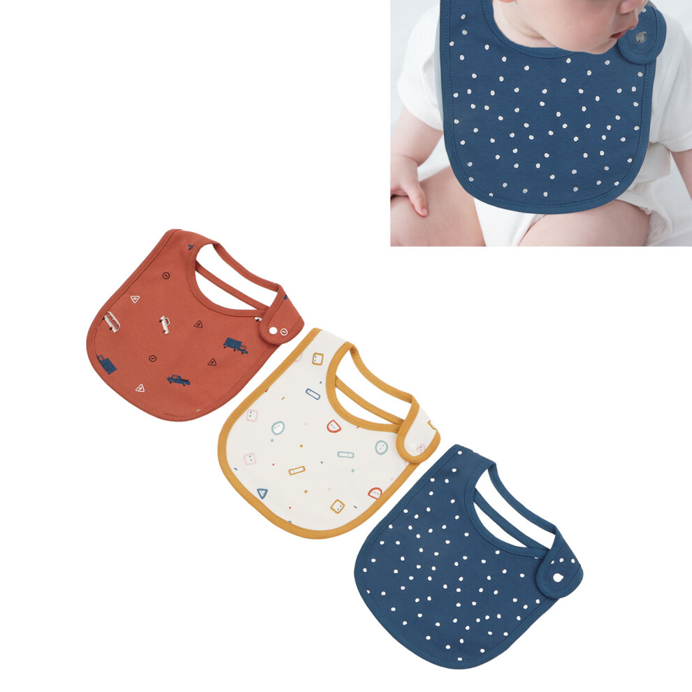 Cute Multi-Layer Cotton Toddler Bib 20x25cm with Cartoon Print