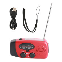 Hand Crank Solar Radio with Flashlight for Outdoor Emergency
