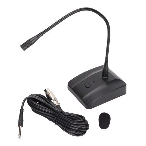 Gooseneck Mic 360 Adjustable Noise Cancelling Wired for Lecture