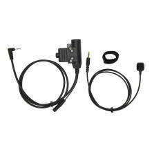 U94 Finger Microphone PTT Adapter 2.5mm Black