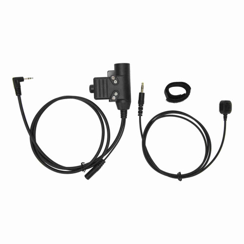 U94 Finger Microphone PTT Adapter 2.5mm Black