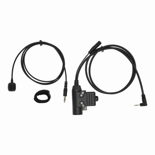 U94 Finger Microphone PTT Adapter 2.5mm Black 2
