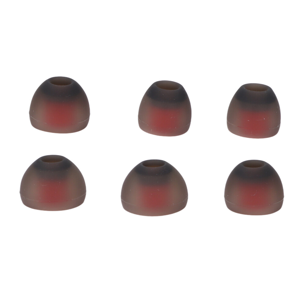 6Pcs Silicone Eartips Noise Reduction For Philips X4 X3 X2 Gray/Red 586395816698