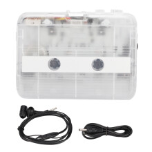 FM Radio Cassette Player Bluetooth 5.0 Portable Transparent