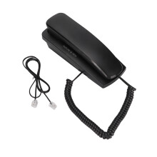 (Black) KXT1042 Wall Phone Wired Fixed Telephone Mute Redial Black