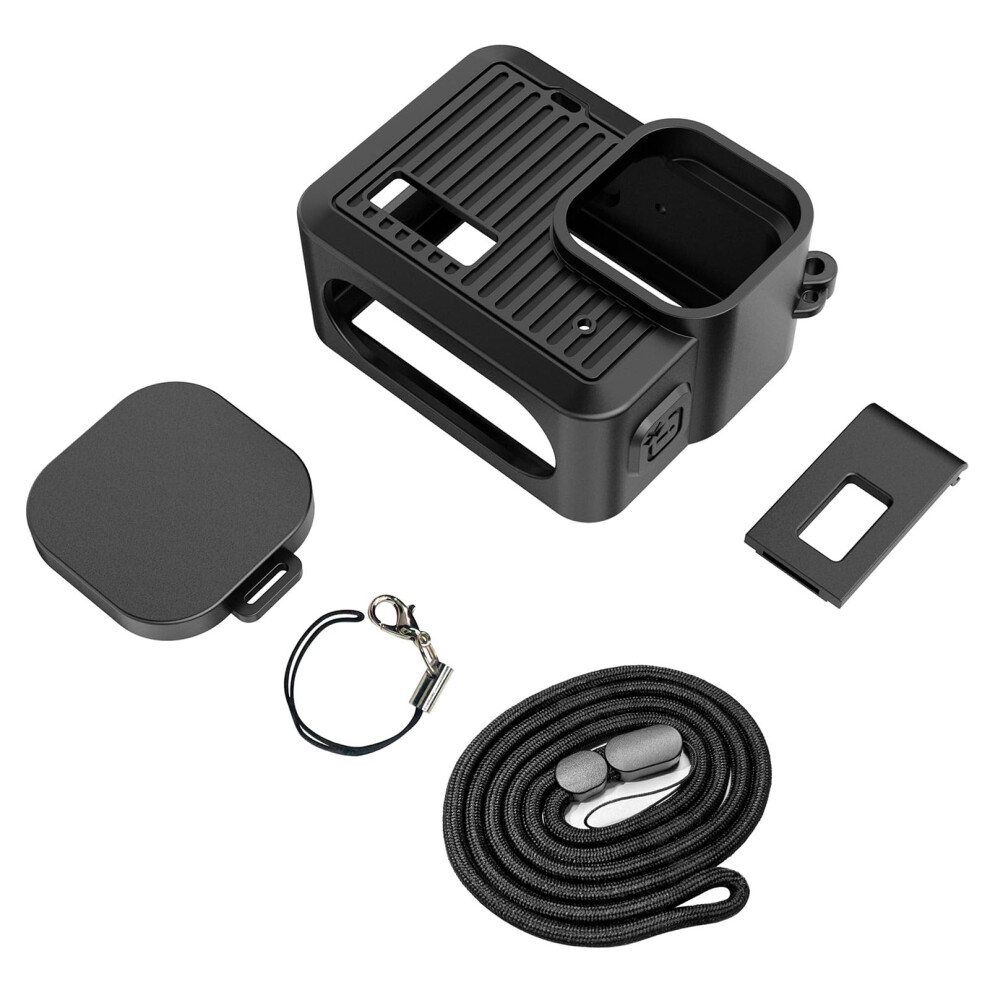 Flexible Sport Camera Case With Silicone Sleeve, Screen Protectors, Lens Caps, Dustproof - Compatible Action Cameras 9354506171223