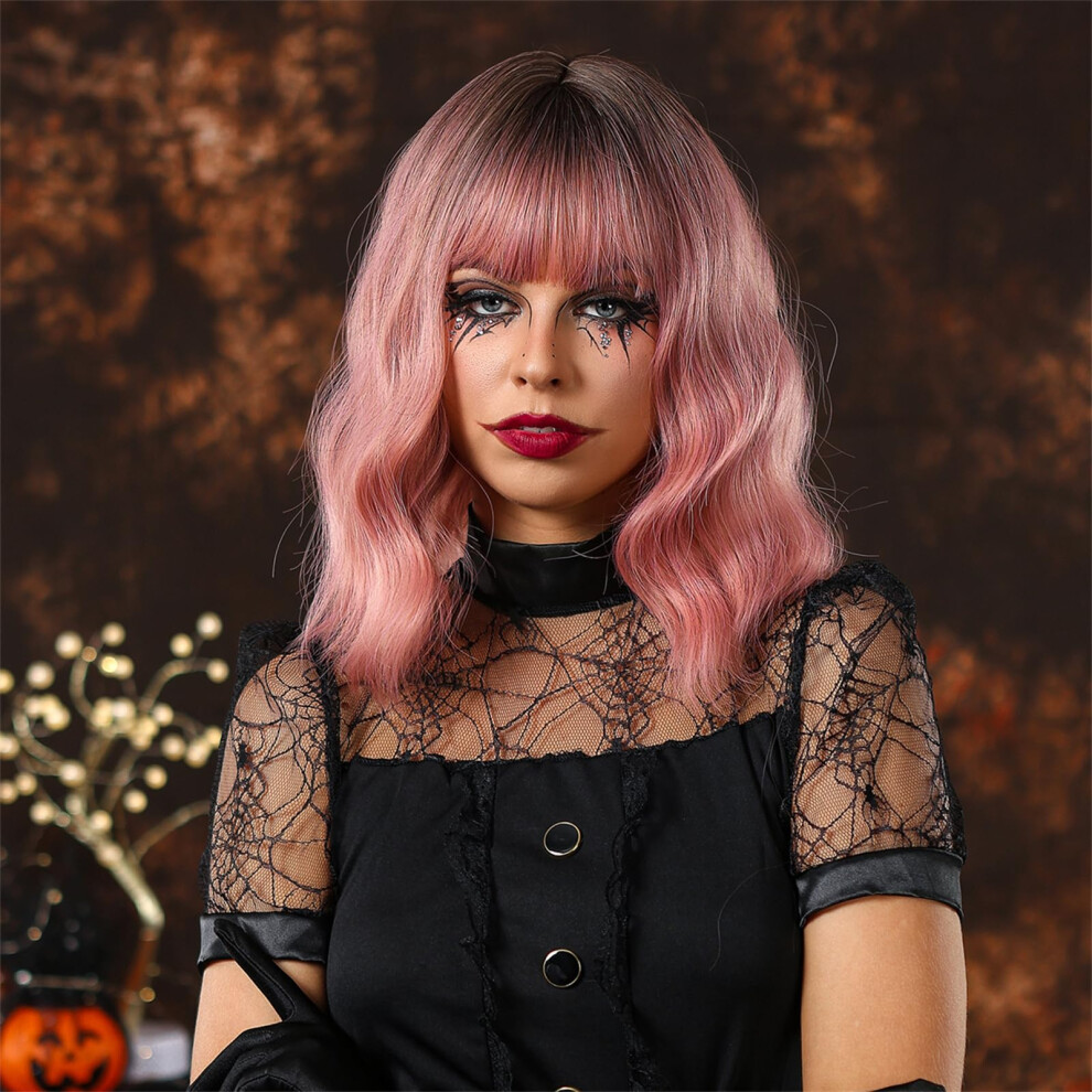 Unisex Women's Cosplay Wig Cosplay Wig For Women Curly Wigs Realistic Natural-Looking Wavy Wig Lc032-1 Festive Party