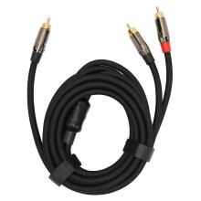 RCA Y Cable Gold Plated Male to Male Stereo for Mixer Subwoofer 9.8ft