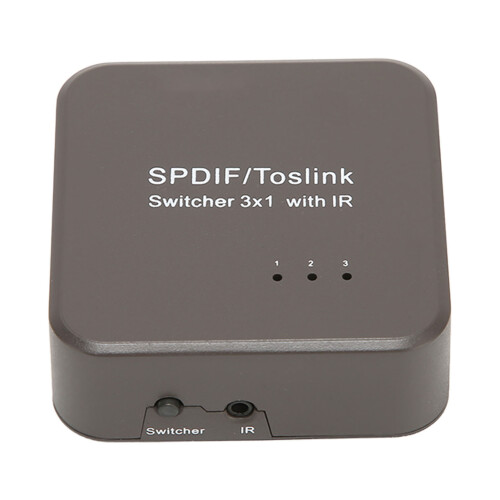 3 in 1 Out Digital SPDIF Sound Splitter with Remote Control 2