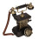 Antique Corded Telephone Rotating Dial with Redial Key 5