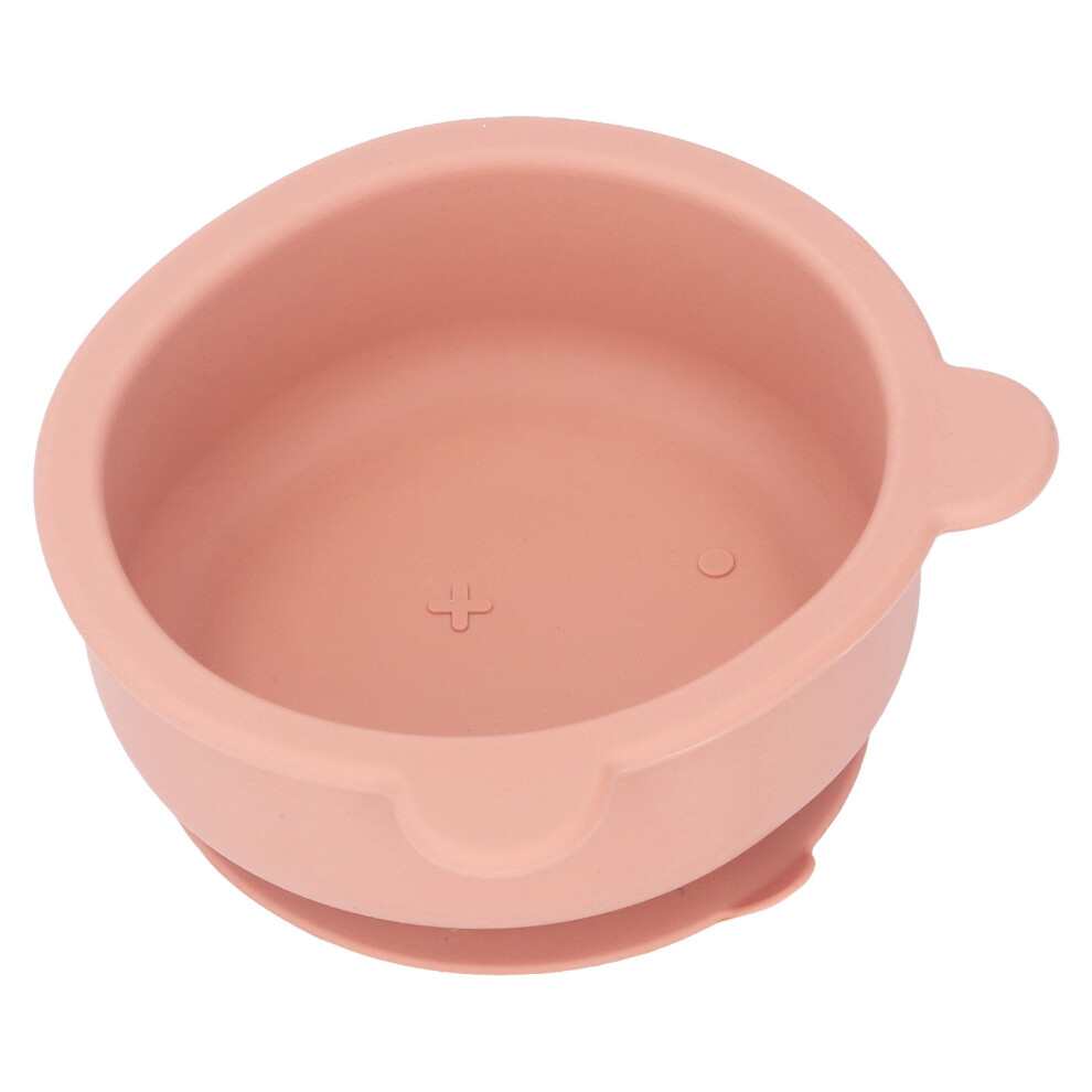 Baby Bear Silicone Toddler Bowl with Suction, 200ml, Brownish Red