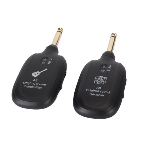 Wireless Guitar System Rechargeable UHF 730MHz 4 Channels 1