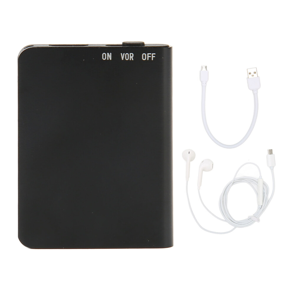 (Neutral English Black 8GB) Voice Activated Recorder Noise Reduction U Disk MP3 Player 32GB-image-OPC-PKYV65B-NEW