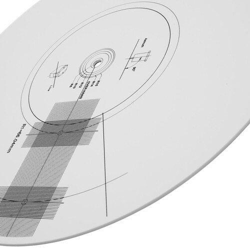 Turntable Cartridge Alignment Protractor Mat Anti-Slip Static Proof 2