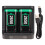 Fast Charge Controller Battery Pack for Xbox 2650mAh 2pcs with Charger 1