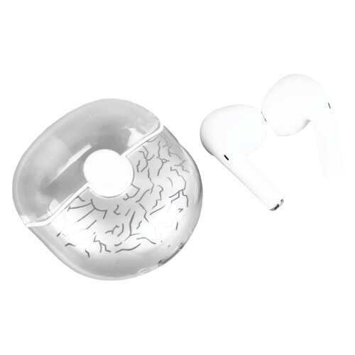 Wireless Earbuds Clear Cracked Texture Noise Cancelling HiFi Bluetooth 1