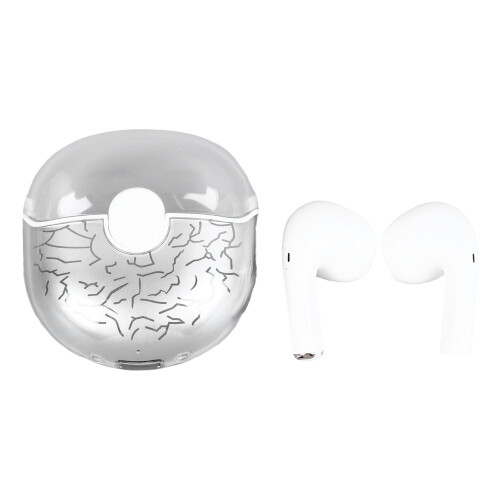 Wireless Earbuds Clear Cracked Texture Noise Cancelling HiFi Bluetooth 2