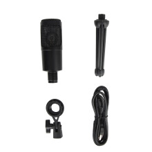 USB Condenser Microphone Plug and Play Recording Mic Volume Control