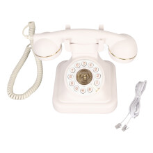 Antique Retro Big Button Corded Landline Phone for Home Office Hotel