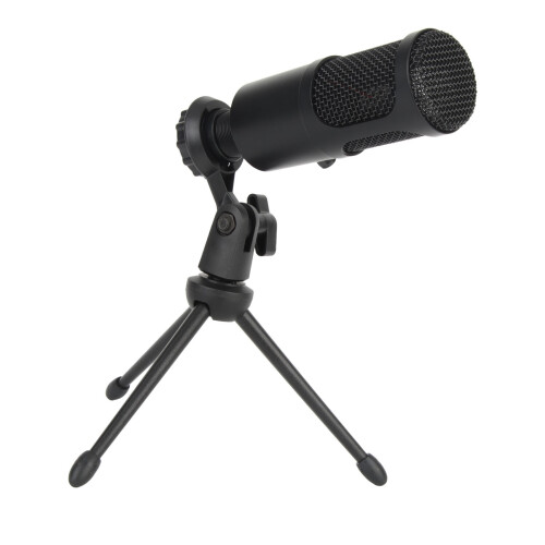 USB Condenser Microphone Plug and Play Recording Mic Volume Control 2