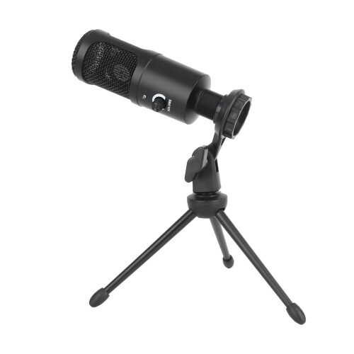USB Condenser Microphone Plug and Play Recording Mic Volume Control 1