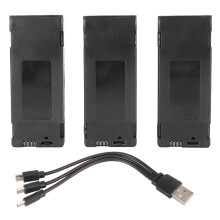 3PCS Drone Battery 2600MAH 3.7V for E88max E99max