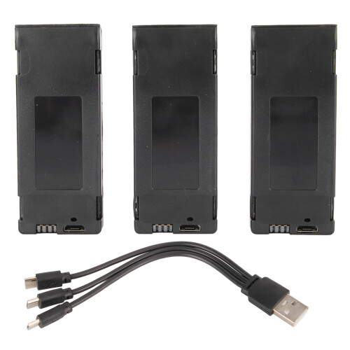 3PCS Drone Battery 2600MAH 3.7V for E88max E99max