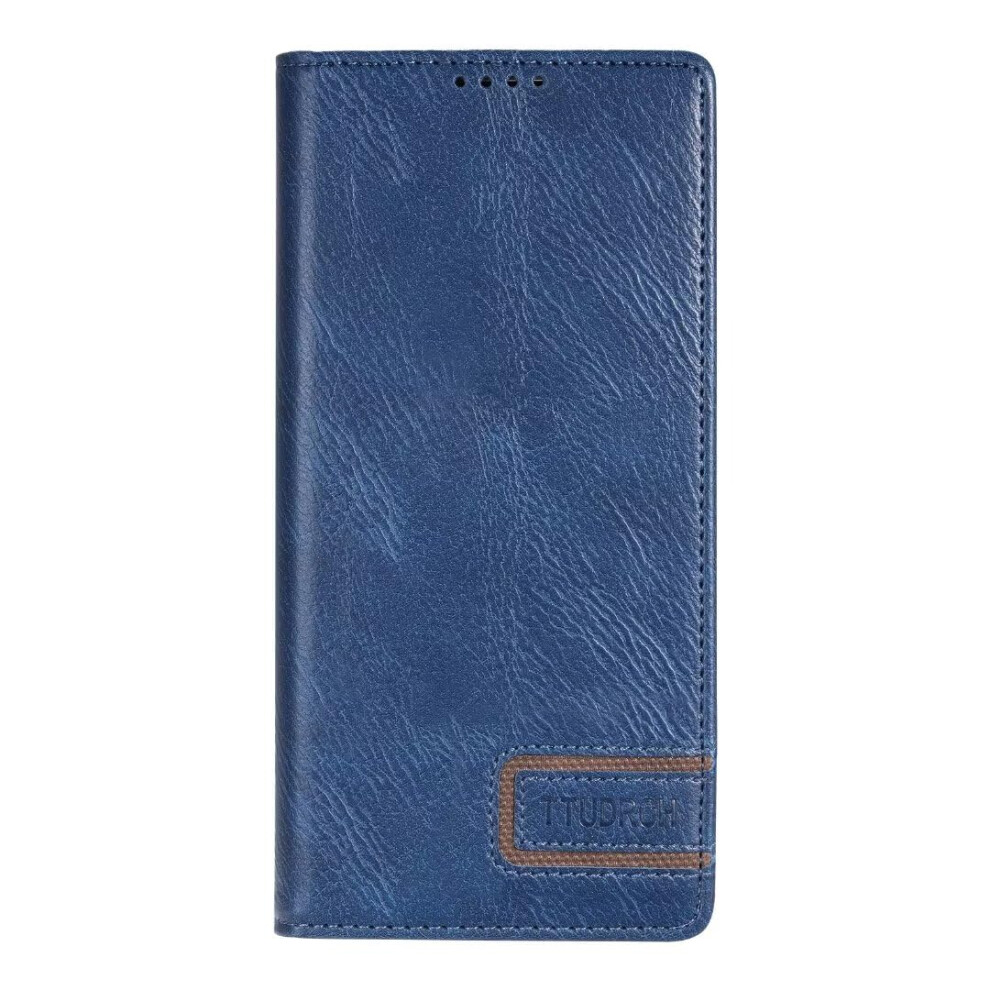 Case For Oppo Reno13 Pro 5G With Pu Leather Folio Wallet, Card Holder Slots, Magnetic Closure, Kickstand, Wrist Strap, Blue 9084446313345