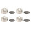 4 Set Speaker Isolation Spike Shockproof Adjustable Feet Steel 1