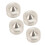 4 Set Speaker Isolation Spike Shockproof Adjustable Feet Steel 5