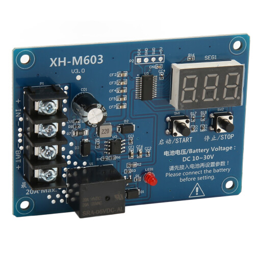 XH M603 12-24V Lithium Battery Switch Protection Board LED Display 2