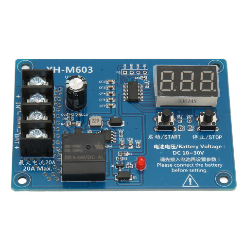 XH M603 12-24V Lithium Battery Switch Protection Board LED Display 1