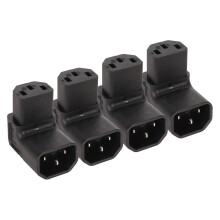 4pcs C14 to C13 Power Adapter for UPS PDU Server Computer