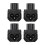 4pcs C6 to C5 Right Angled Power Adapter for UPS PDU Server 4