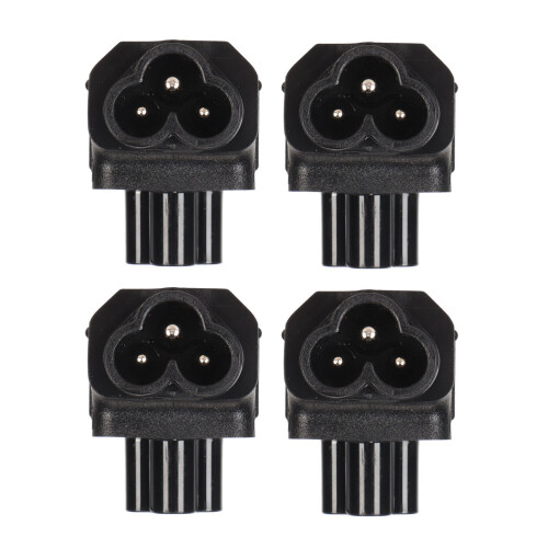 4pcs C6 to C5 Right Angled Power Adapter for UPS PDU Server 2