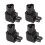 4pcs C6 to C5 Right Angled Power Adapter for UPS PDU Server 5