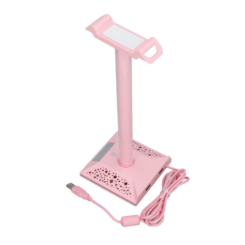 RGB Gaming Headset Stand USB 10 Lighting Modes Desk Holder 2