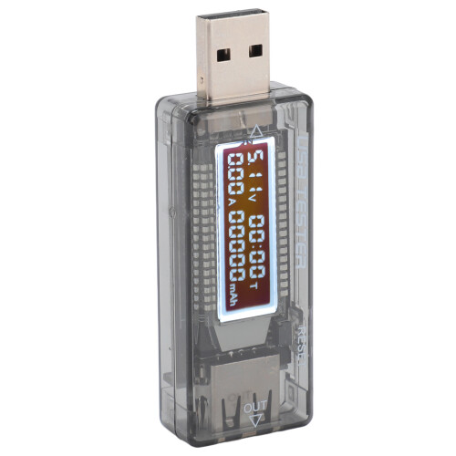 KWS V21 USB Voltmeter Ammeter 4-30V 0-3A 0-99999mAh Tester 1