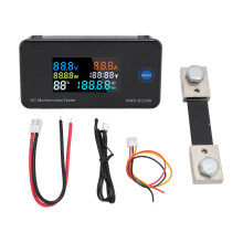 DC Digital Voltmeter Ammeter 100A LCD 7 in 1 Multimeter