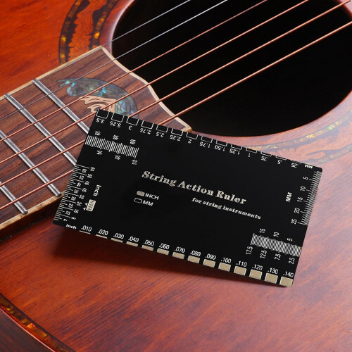String Action Ruler Guitar Setup String Height Gauge Bass Setup Accessories Mandolin Banjo Compatibility For Beginners 1