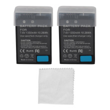 2Pcs 1350mAh 7.6V EN EL25 Battery for Nikon Z30 Z50 Z Fc Cameras