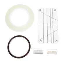 (Gold Leader Tape) 1/2 1/4 10in Tape Splicing Set Aluminum Reel to Reel Gold