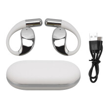 (White Skin Color) V5.4 Bluetooth Earphone Noise Cancelling 8h Battery White