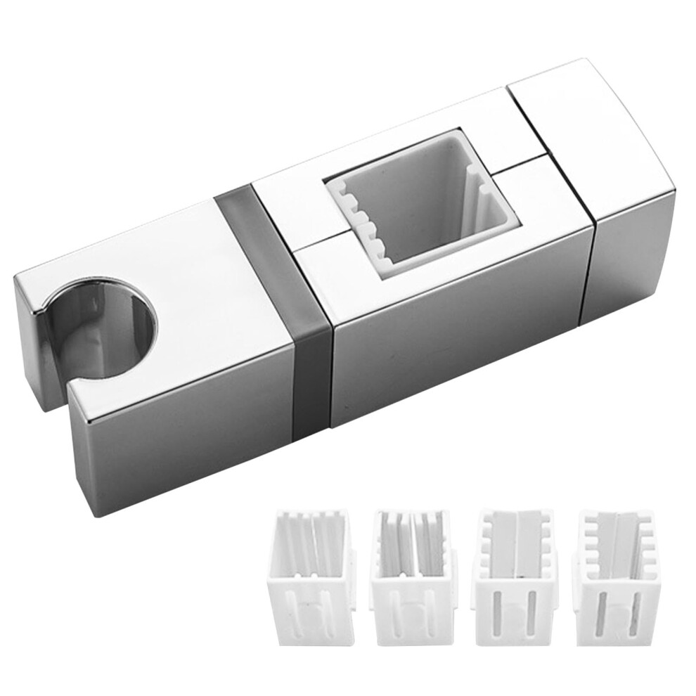 Handheld Showers Holder Shower Head Holder 4 Buckles Lift Rod Mounts Adjustable Bracket For Rectangular Rails 9084446313758