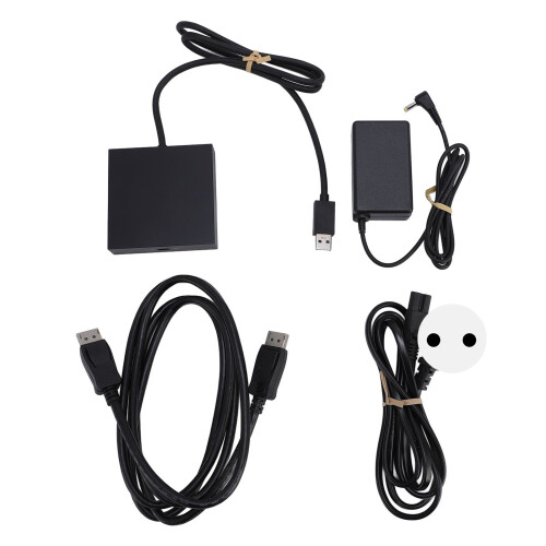 (EU Plug) PC Game Adapter High Res Output Stable Multifunctional EU Plug