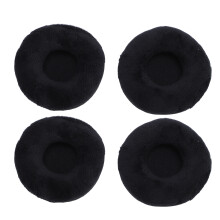 (Black) 4PCS Velvet Foam Earpads for ATH-S200BT SJ33 ESW9 ESW10 ES10 Black