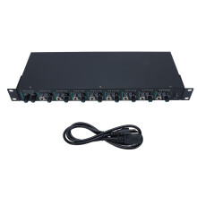 8 Channel 1/4" Headphone Amp Splitter Mono Stereo Professional