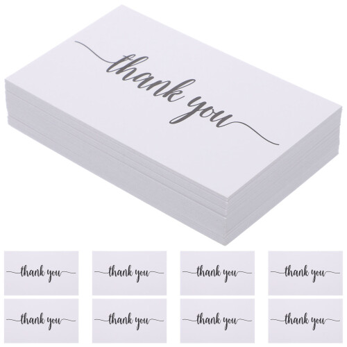 150Pcs Multi-Function Thank You Cards Coated Paper For
