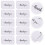 150Pcs Multi-Function Thank You Cards Coated Paper For 6