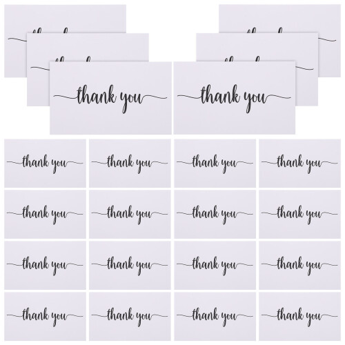 150Pcs Multi-Function Thank You Cards Coated Paper For 1